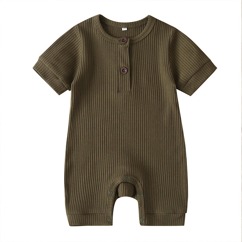 Solid Color Baby Onesies Cotton Baby Clothes