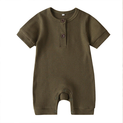 Solid Color Baby Onesies Cotton Baby Clothes