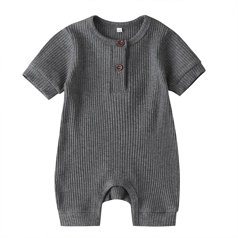 Solid Color Baby Onesies Cotton Baby Clothes