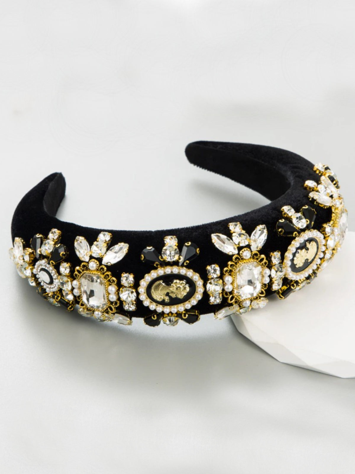 Ready To Dazzle Embellished Velvet Headband