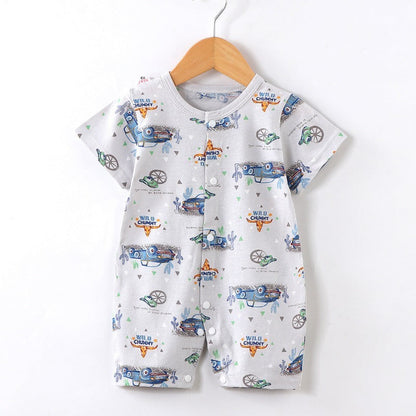 Cotton Baby Onesie Cow Pattern