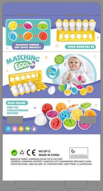 Egg Shape Matching Educational Toy for Kids