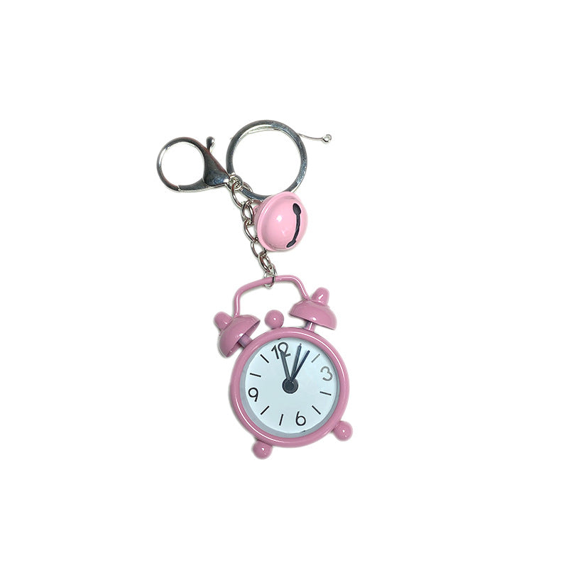 Portable Color Metal Timing Alarm Mini Clock Keychain