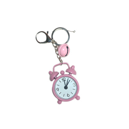 Portable Color Metal Timing Alarm Mini Clock Keychain