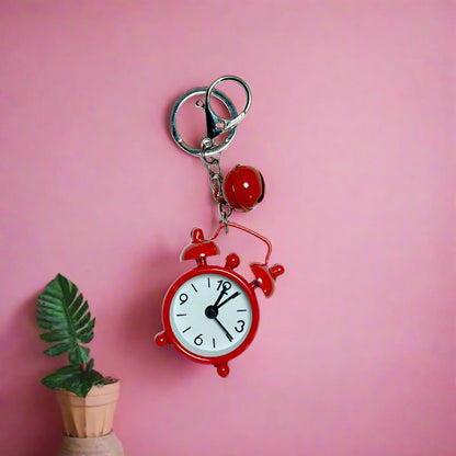 Portable Color Metal Timing Alarm Mini Clock Keychain