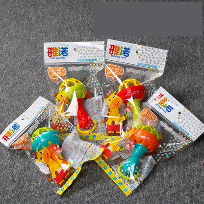 Intelligence Grasping Gums Plastic Hand Bell Rattle