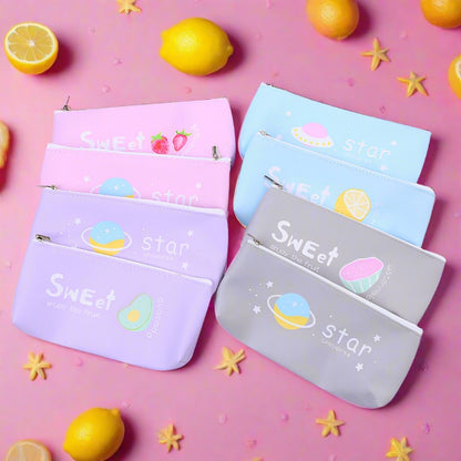 PU Pencil Case Creative Cartoon Student Pencil Case Zero Wallet