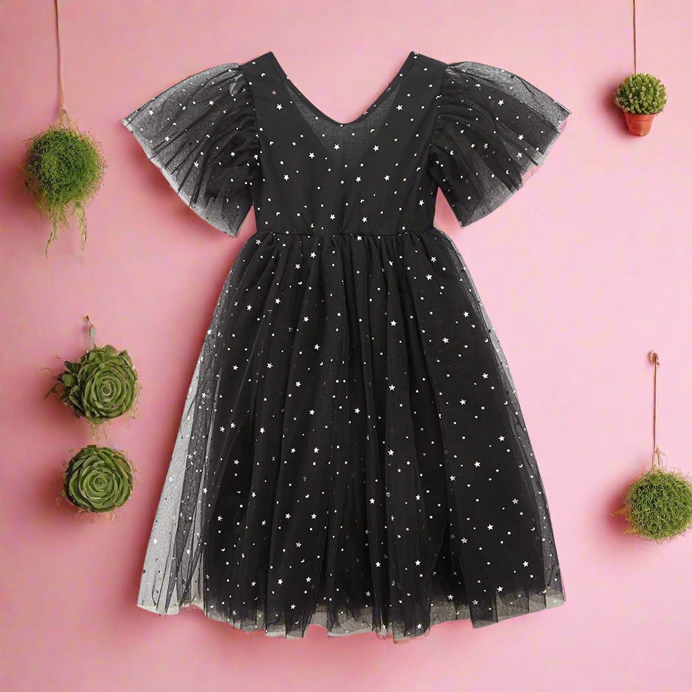 Girls Mesh Dress Polyester Baby Clothes
