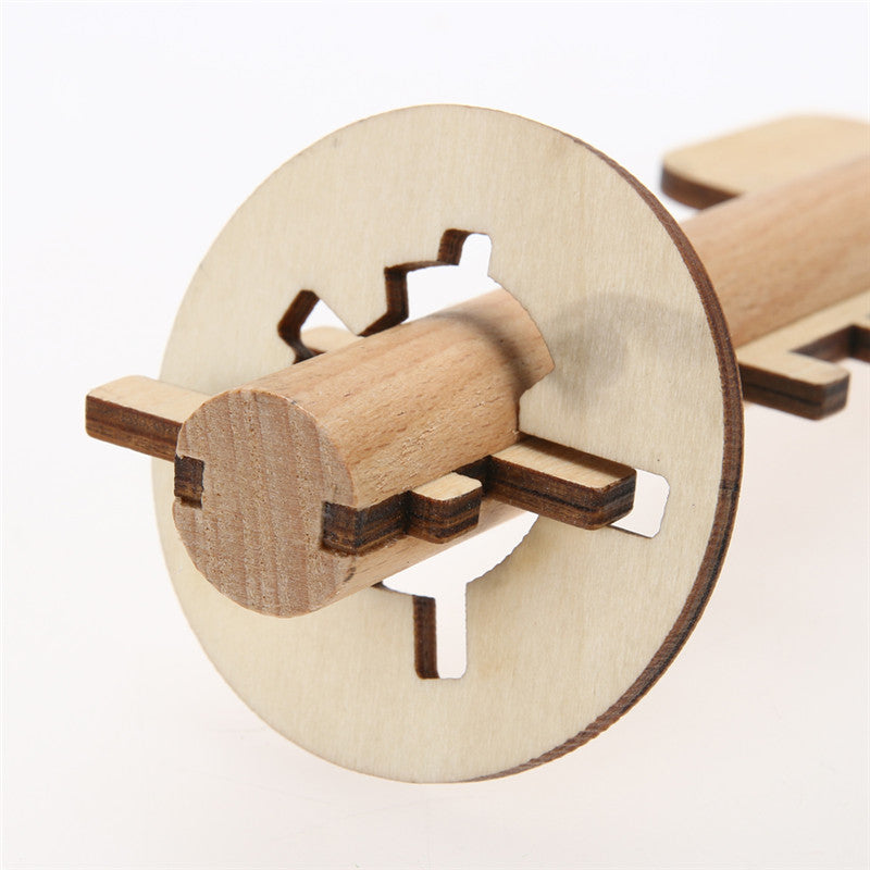 Bamboo Educational Lock and Key Toy