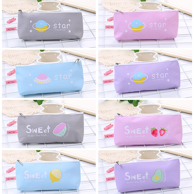 PU Pencil Case Creative Cartoon Student Pencil Case Zero Wallet
