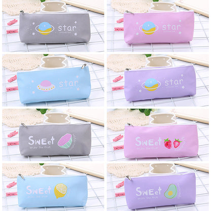 PU Pencil Case Creative Cartoon Student Pencil Case Zero Wallet