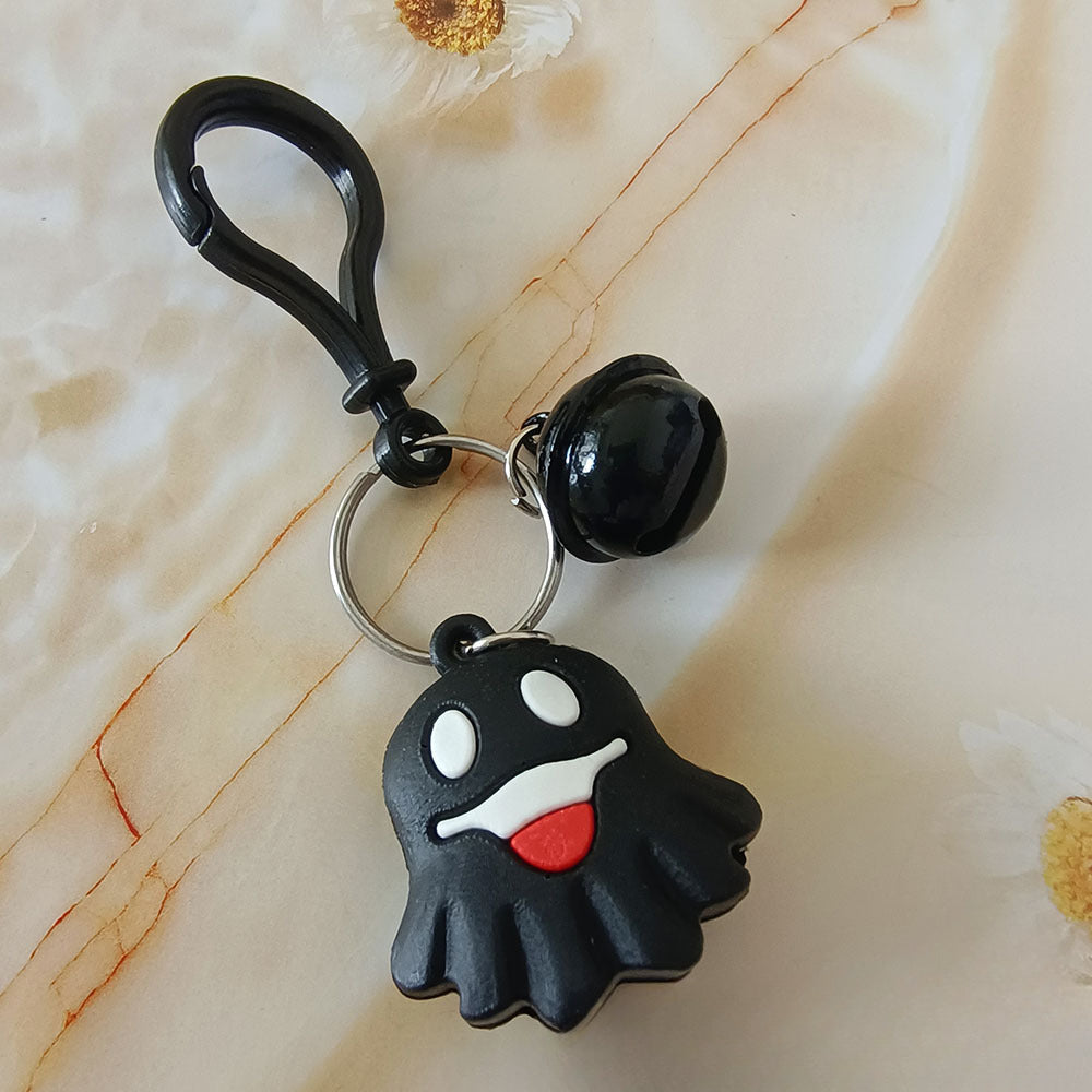 Cute Cartoon Doll Halloween Ghost Silicone Keychains