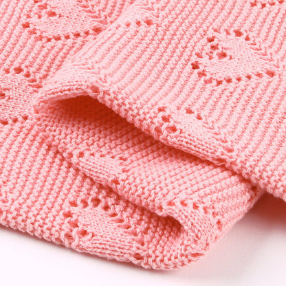 Baby Blanket Love Hollow Hug Blanket Baby Windproof Cover