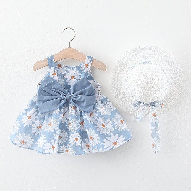 Baby Girls 0-3 Years Old With Hats Printed Cotton Baby Clothes