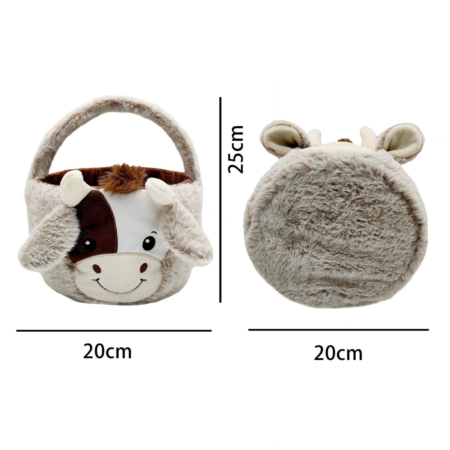 Wholesale Easter Cow Basket Plush TOY