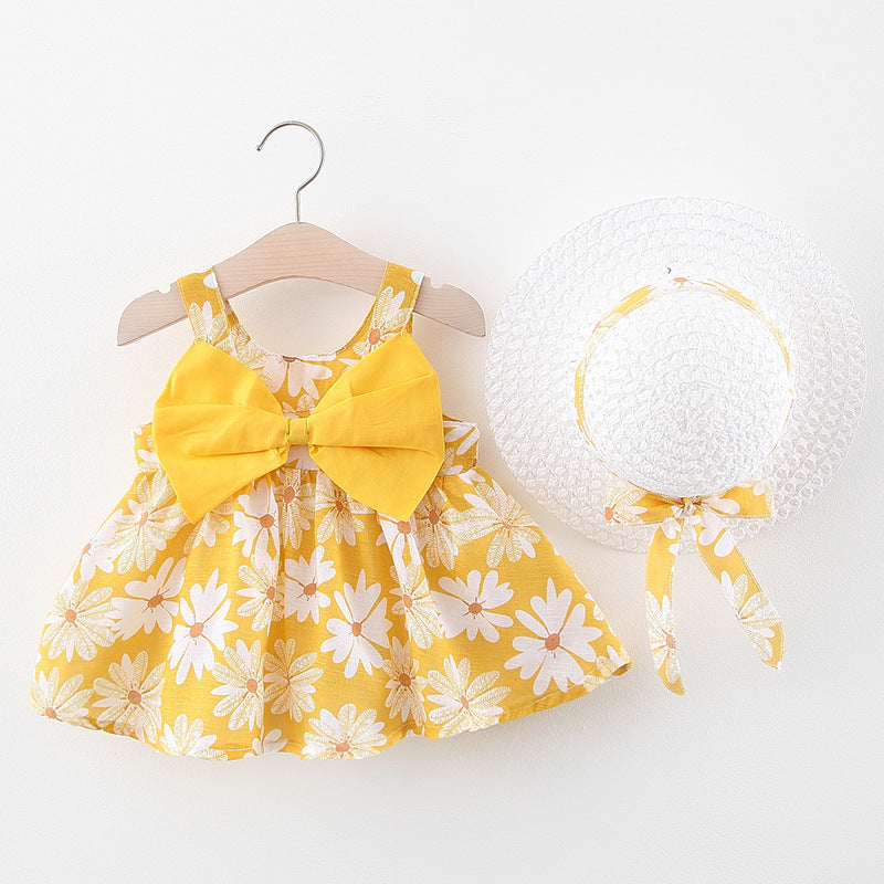 Baby Girls 0-3 Years Old With Hats Printed Cotton Baby Clothes