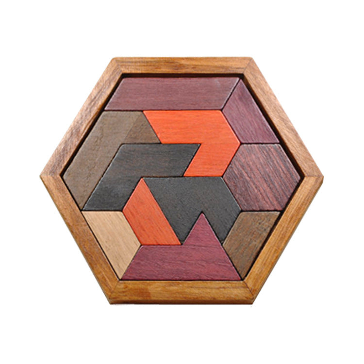 Educational Wooden Shaped Blocks Puzzle for Kids