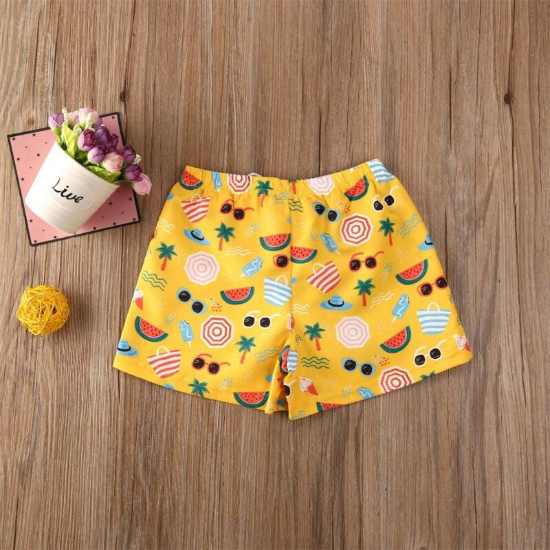 Toddler Kids Baby Boy Polyester Pants Beach Shorts