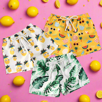 Toddler Kids Baby Boy Polyester Pants Beach Shorts