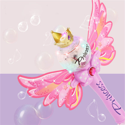 Fairy Princess Magic Wand Bubble Machine