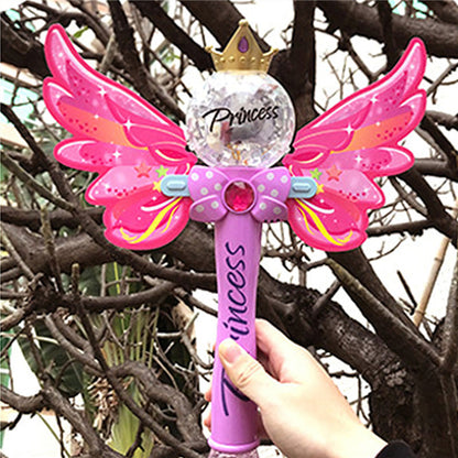 Fairy Princess Magic Wand Bubble Machine