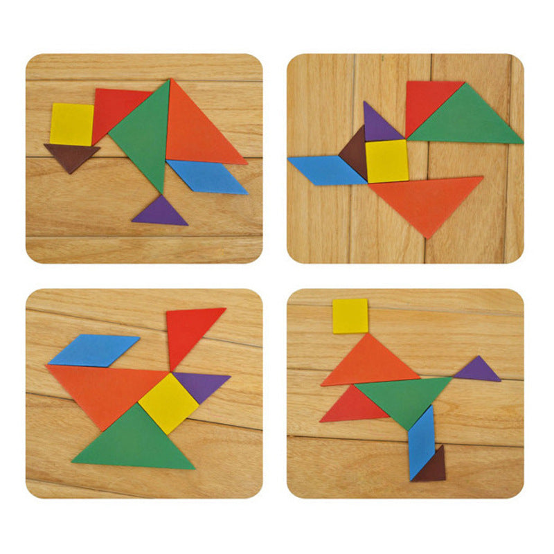 Educational Wooden Tangram Puzzle for Infants