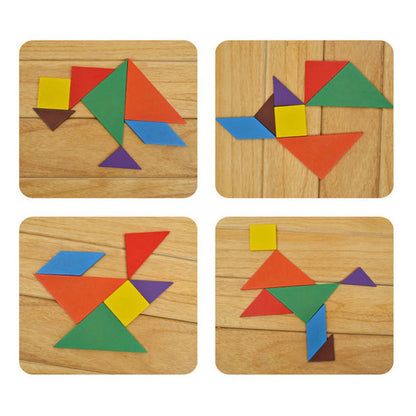 Educational Wooden Tangram Puzzle for Infants