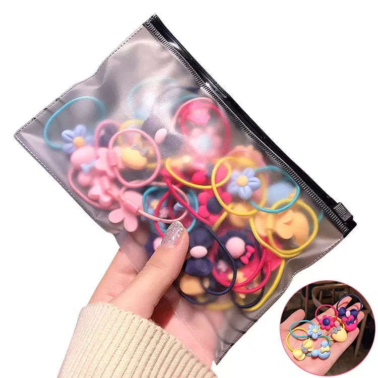 Cartoon Elastic Rings / Hair Candy