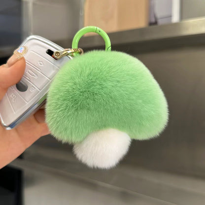 Plush Mushroom Keychain