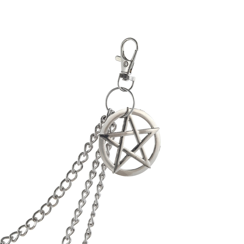 Chain Pentagram Keychains