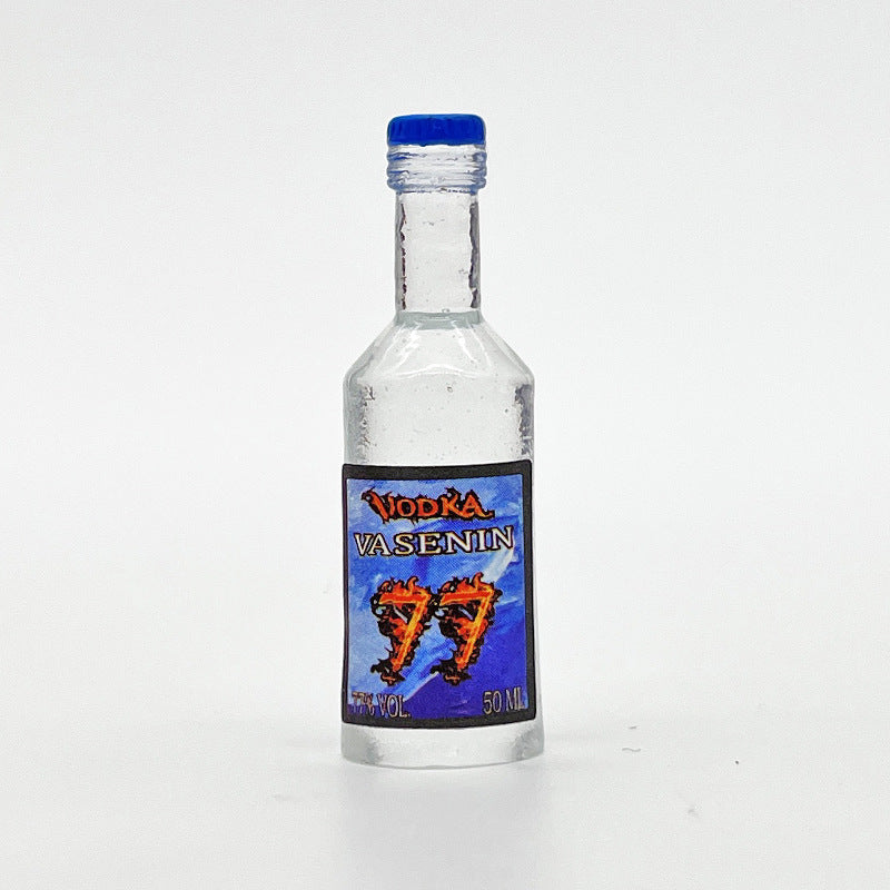 Cute 10pc Mini Resin Liquor Bottles