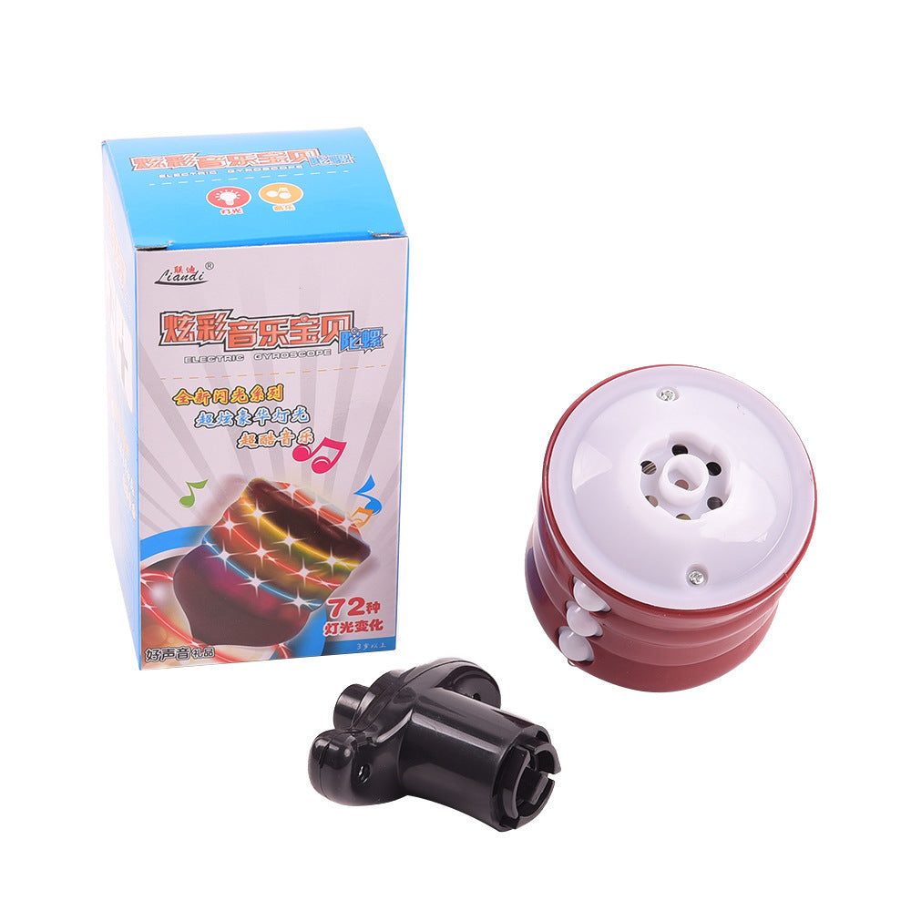 Wholesale Colorful Music Luminous Plastic Spinning Top