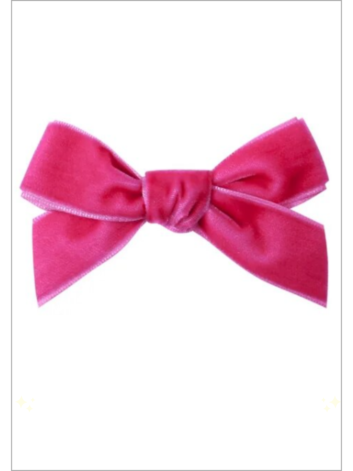 Girls Vivacious Velvet 2 Piece Hair Bows Clips