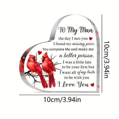 Transparent and Caring Acrylic Ornaments for Mother's