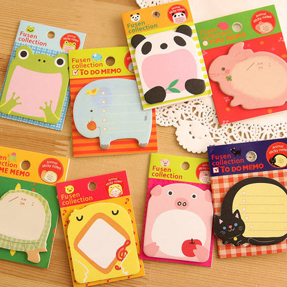 Paper Cartoon Animal Sticky Notes