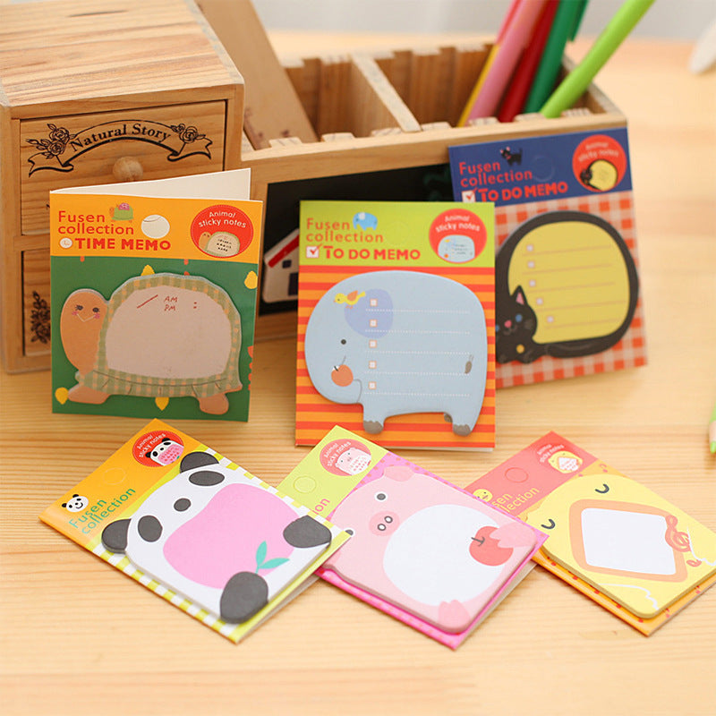Paper Cartoon Animal Sticky Notes