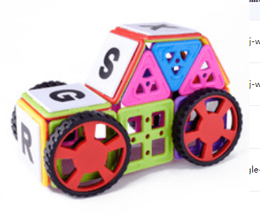 Magnetic Building Blocks Set for 4-6 Year Olds