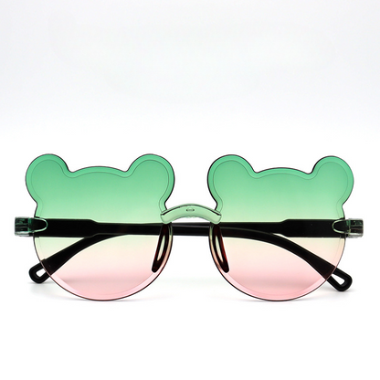 Wholesale Resin Bear One-piece Frame Children's Sunglasses