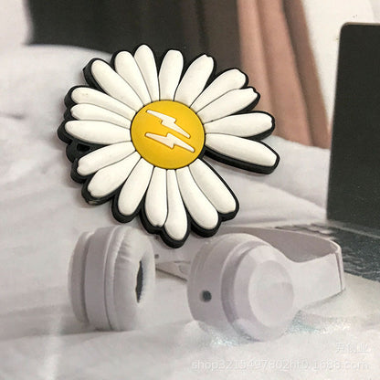 Daisy Creative Sunflower Bag Hanging Silicone Lanyard Keychains