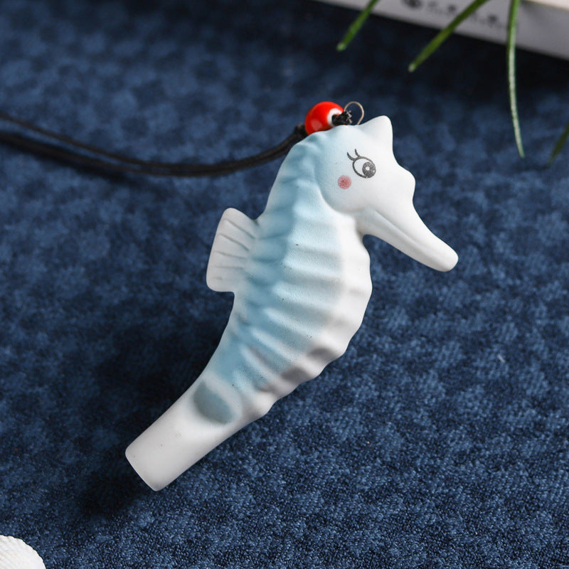 Marine Crafts Ceramic Whistle Necklace