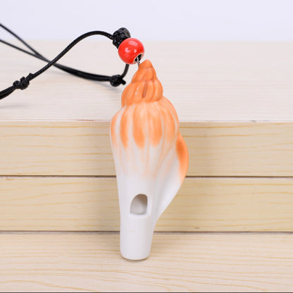 Marine Crafts Ceramic Whistle Necklace