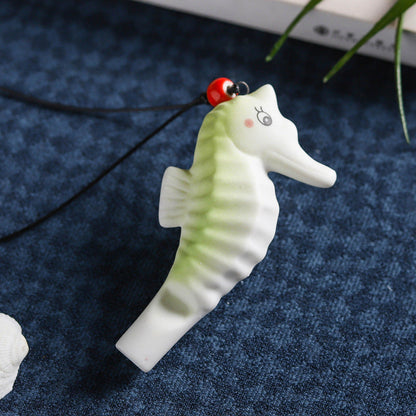 Marine Crafts Ceramic Whistle Necklace