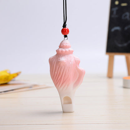 Marine Crafts Ceramic Whistle Necklace
