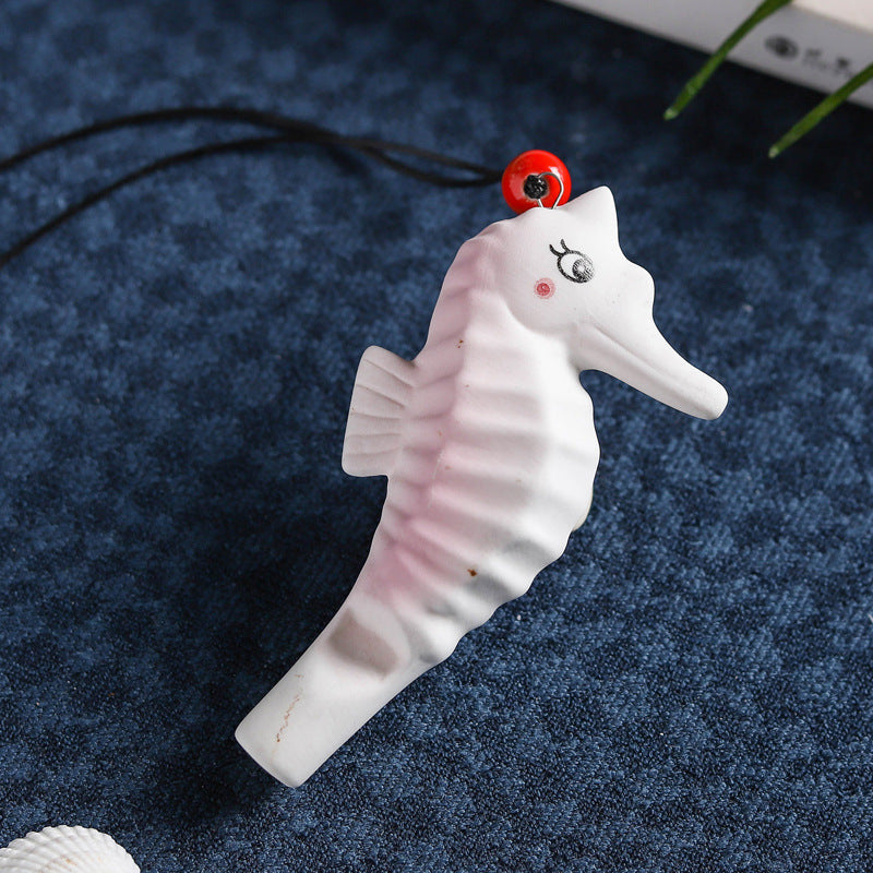 Marine Crafts Ceramic Whistle Necklace