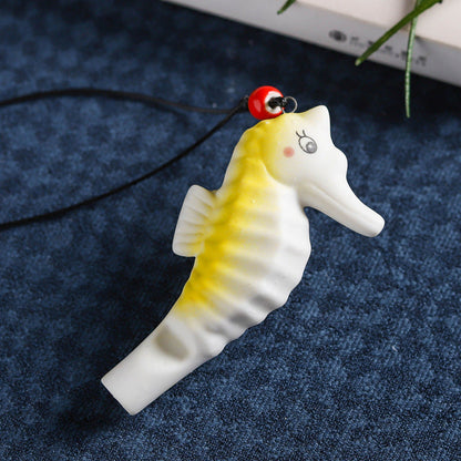 Marine Crafts Ceramic Whistle Necklace