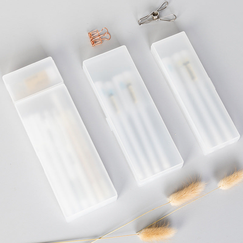 Transparent Matte Storage Pencil Case PP Stationery Box
