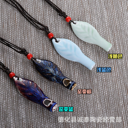 Wholesale Cute Ceramic Whistle Crafts