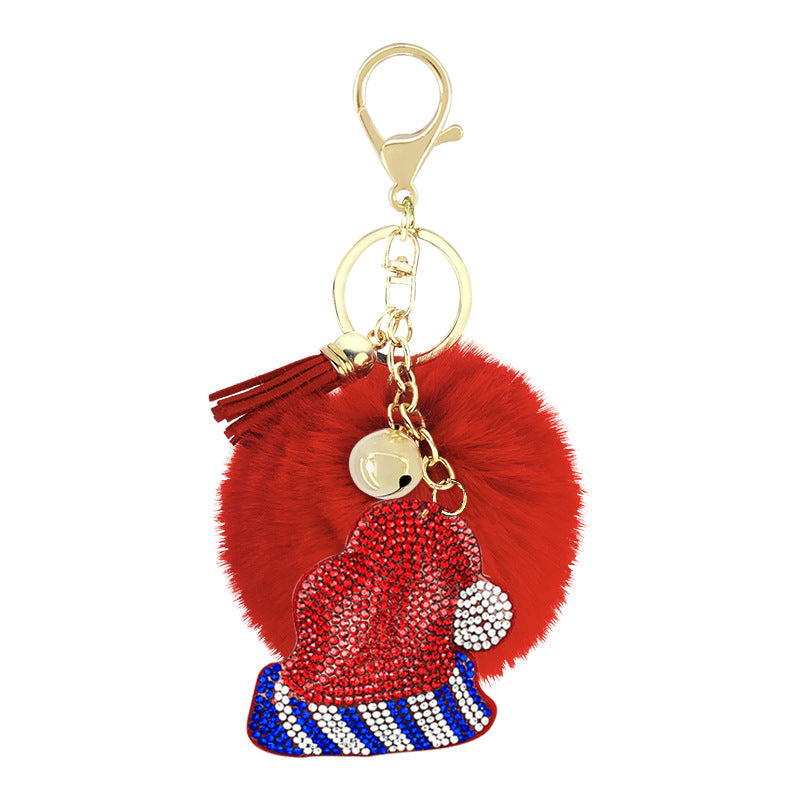 Love Rhinestone Flannel 8cm Wool Ball