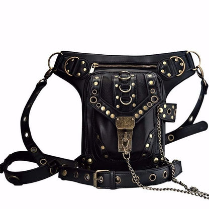 Steampunk Leather Shoulder Bag