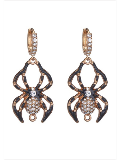 Spook and Sparkle Rhinestone-Embellished Halloween Earrings